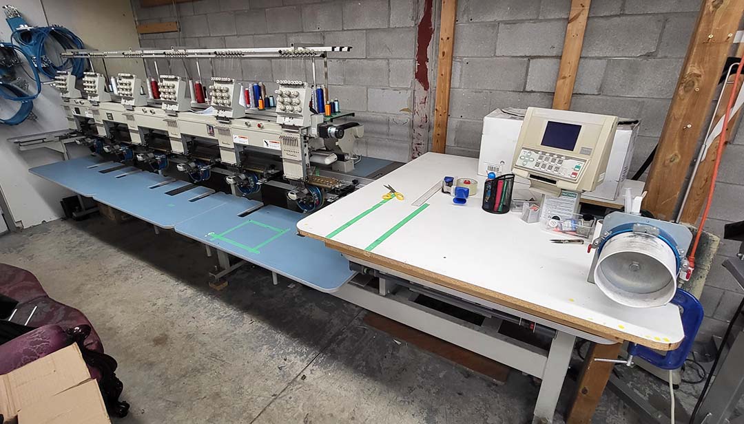 Screen printing/embroidery shop for sale