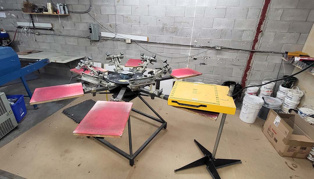 Screen printing/embroidery shop for sale