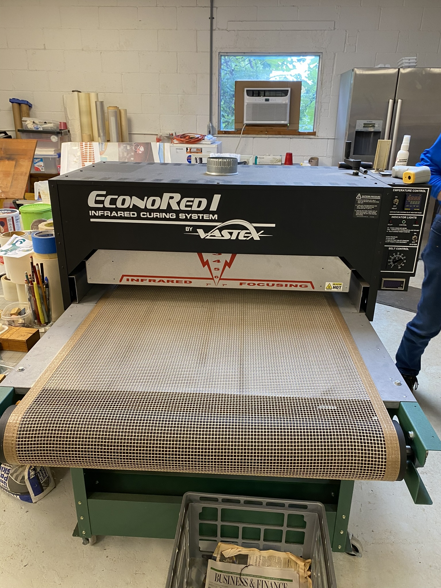 Screen printing shop