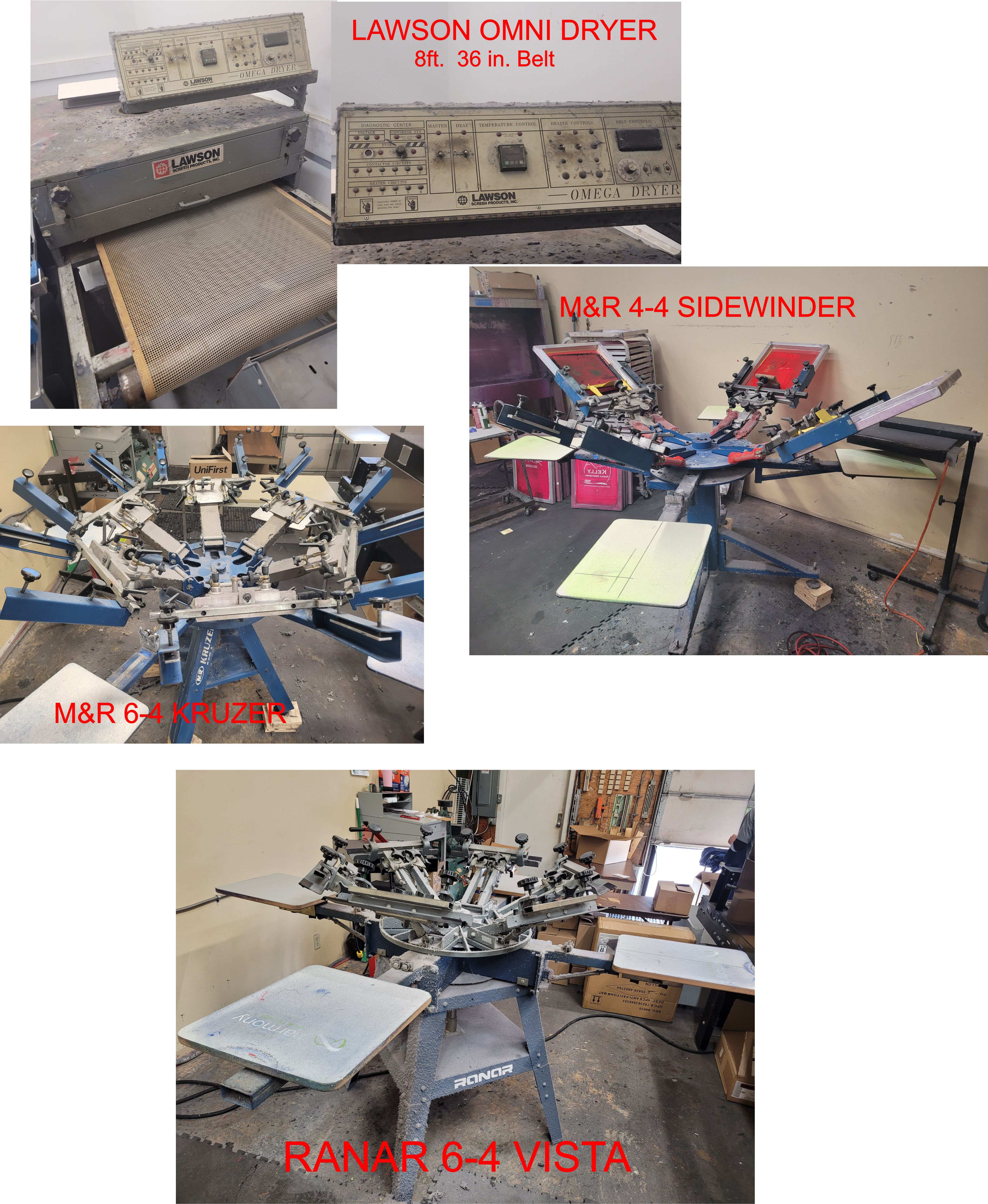 Screen print garage sale