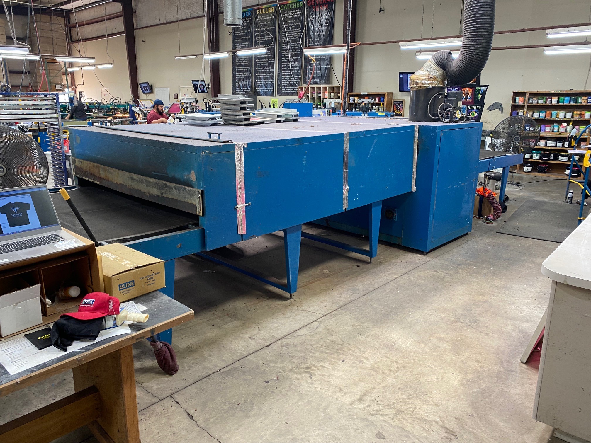 M&R Gas Dryer 72" wide belt w/ 14' heat chamber