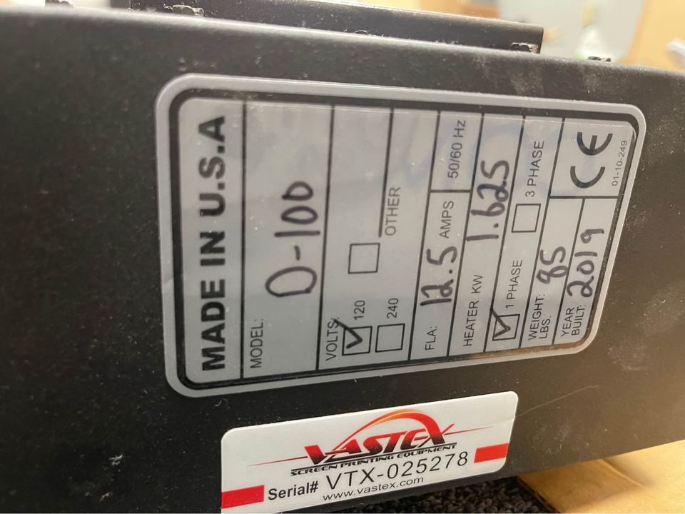 Vastex D100 Dryer