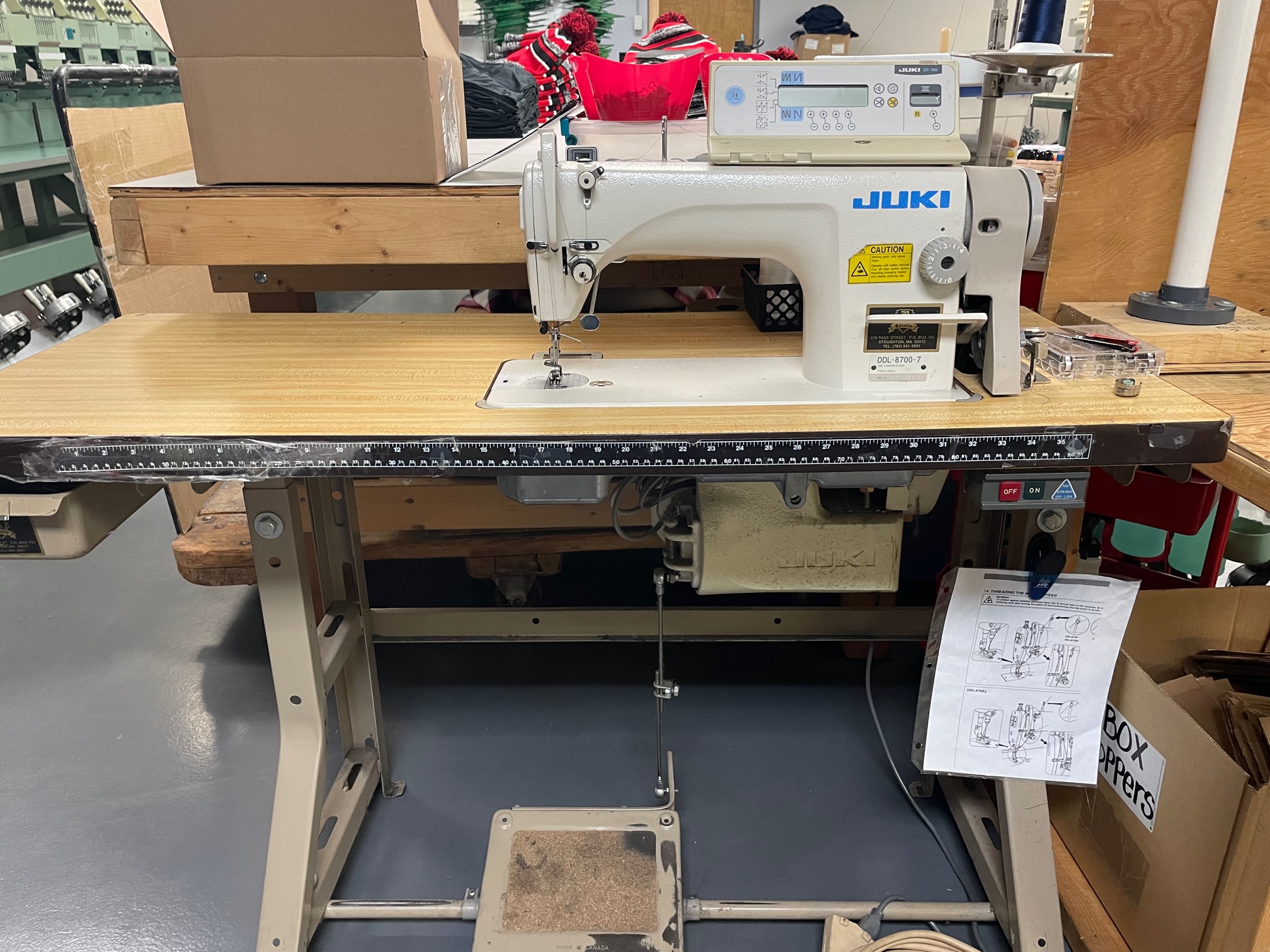 (3) Juki Sewing Machines For Sale