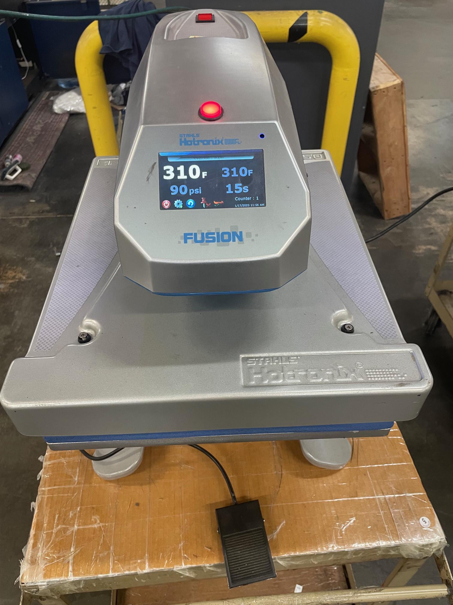 (2) Hotronix Air Fusion XRFTT Heat Presses