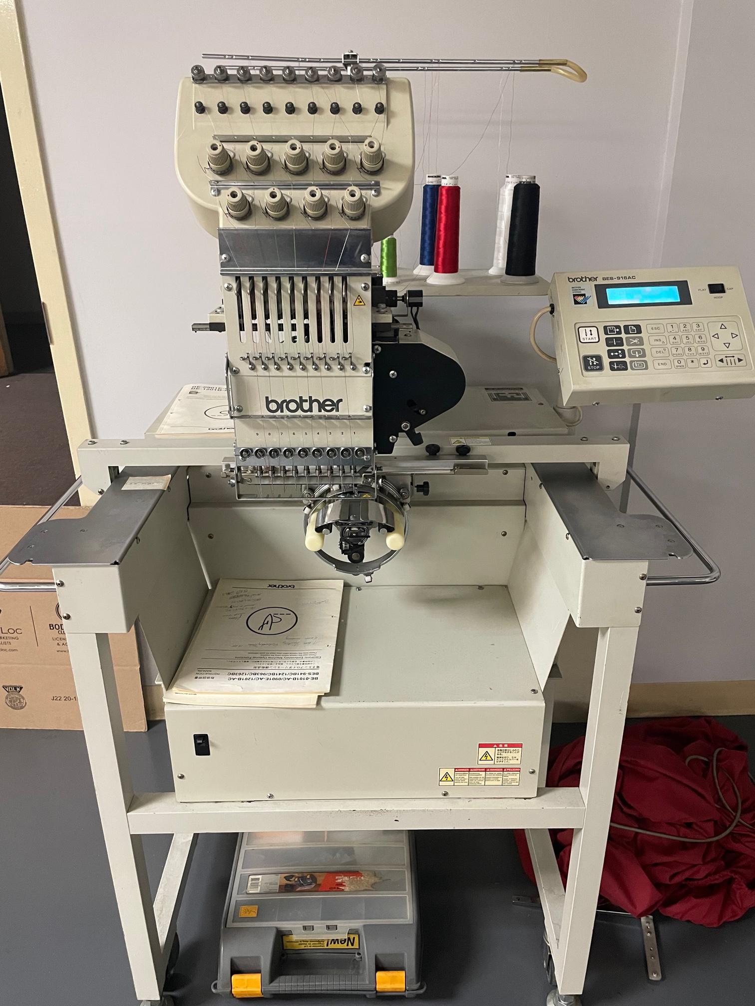 (2) Brother Single Head Embroidery Machines For Sale