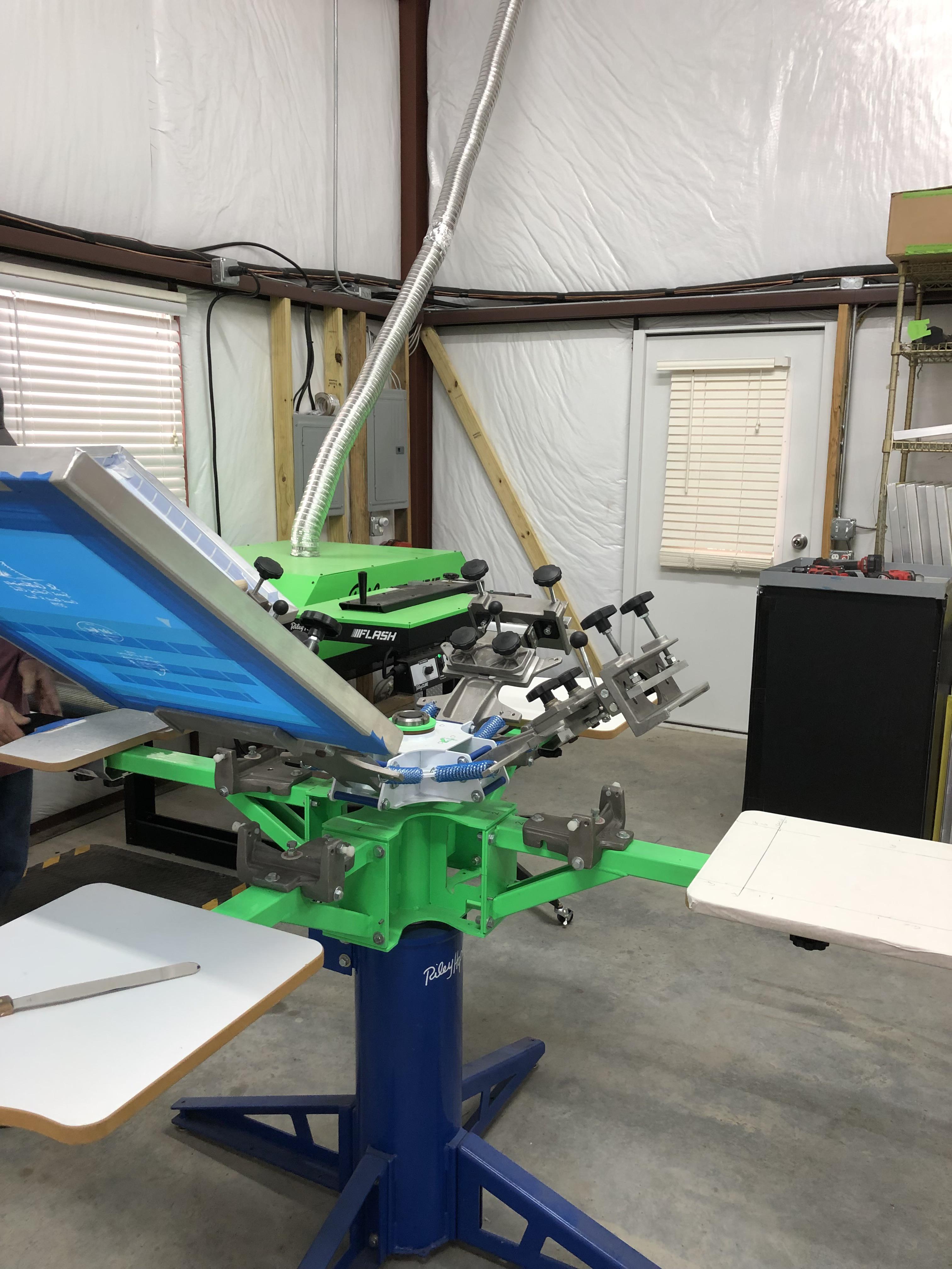 Screen printing shop for sale