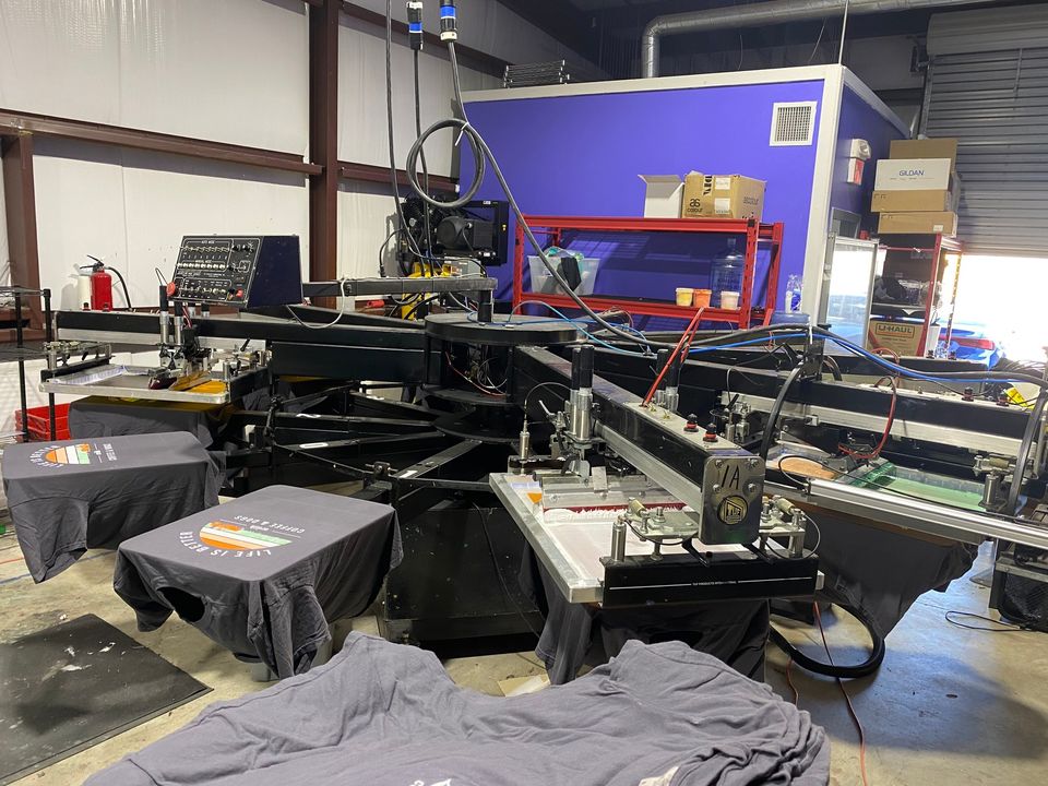 Workhorse (TUF) Javelin Pro Automatic Press, 8 Color 10 Station