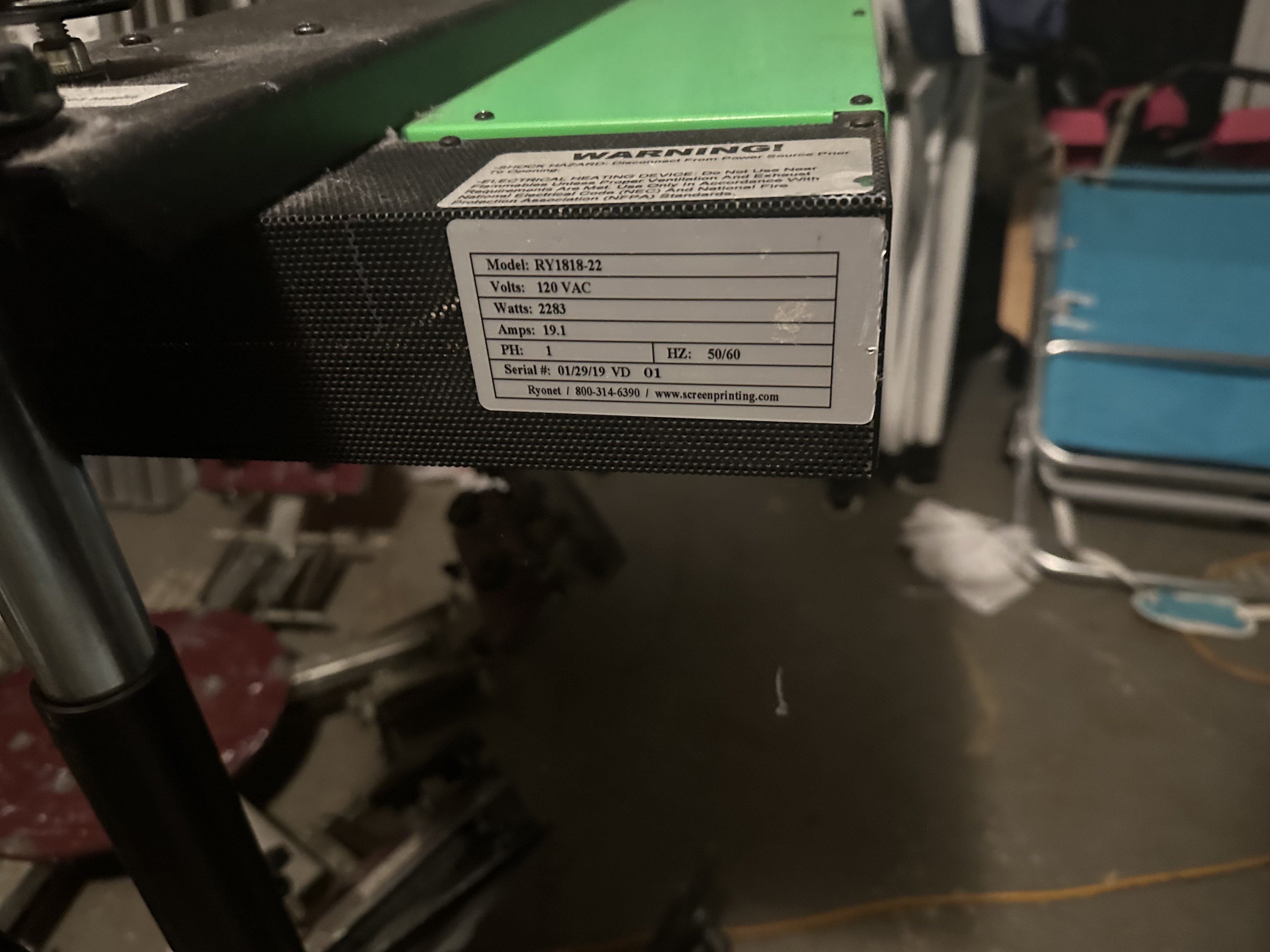 Screen printing flash