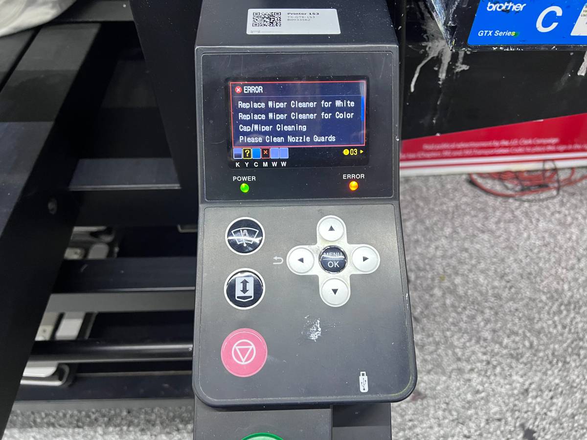 Used Brother GTX422 DTG Printer For Sale, 5,000