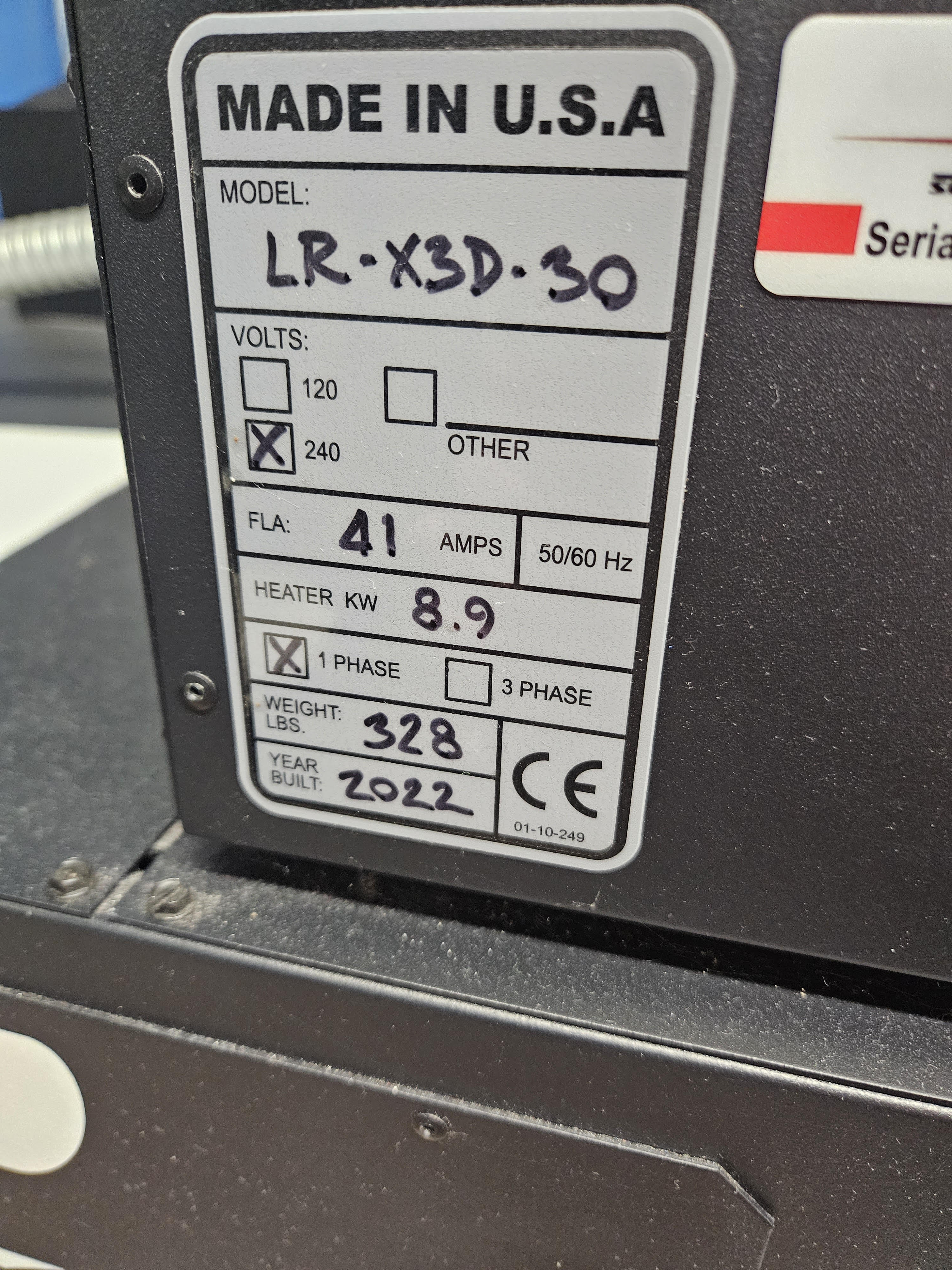 Vastex Little Red X3D 30" dryer