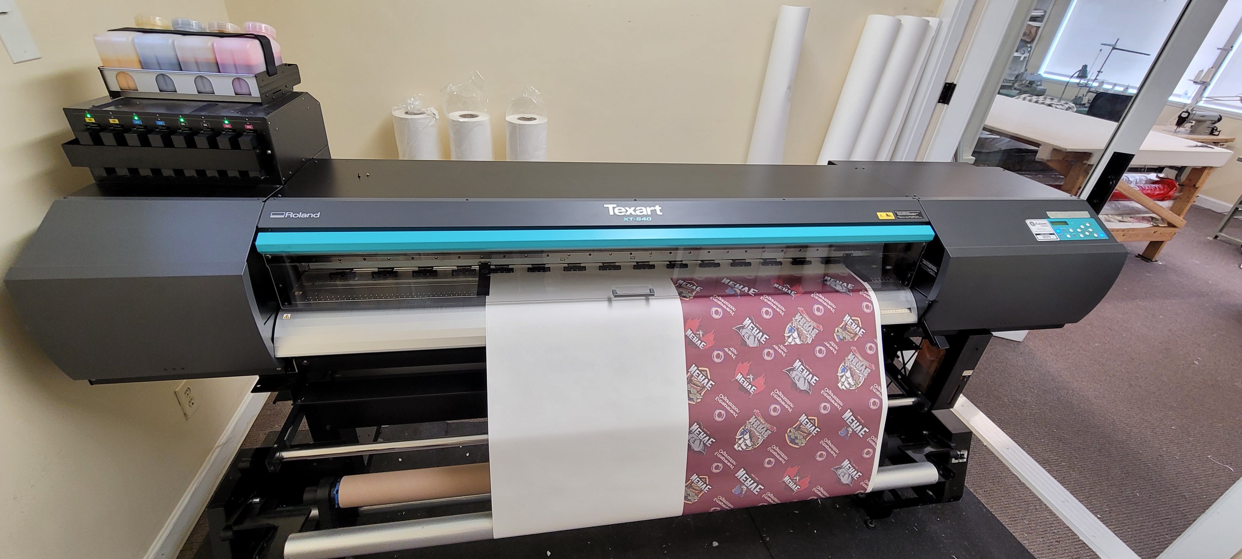 Roland XT- 640Textart Printer and 64 " Heat press