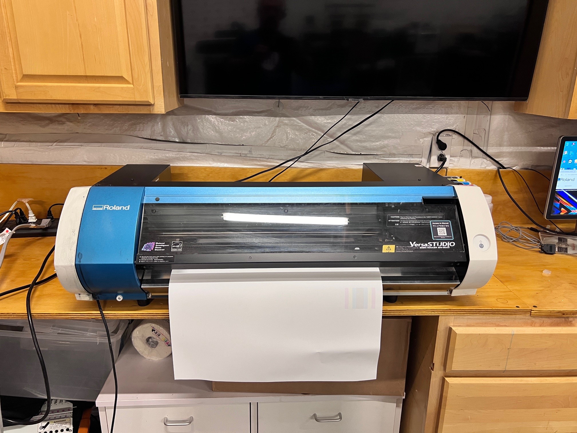 Roland BN20A 20 in EcoSolvent Inkjet Printer/Cutter