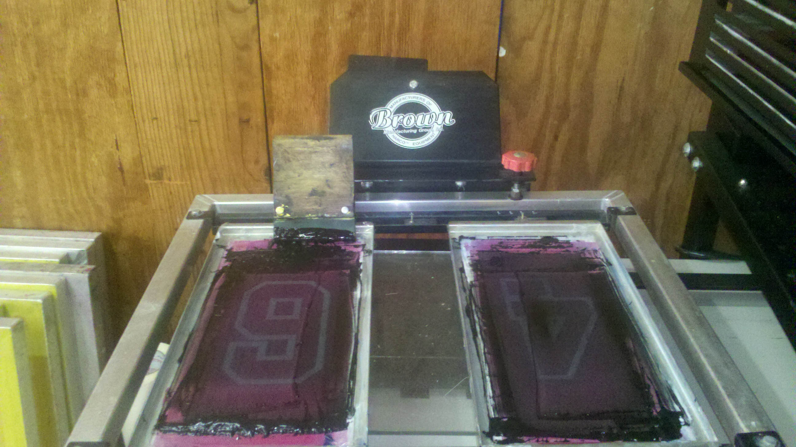 Brown Slider Numbering Press