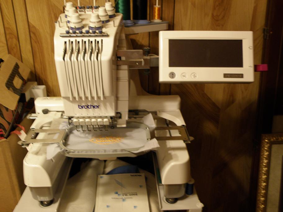 Brother PR 600II 6 Needle Embroidery Machine 5000 OBO