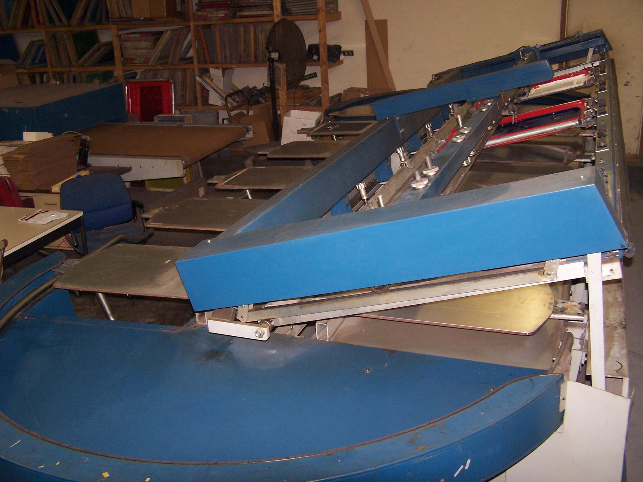 6 color Precision automatic screen printer.