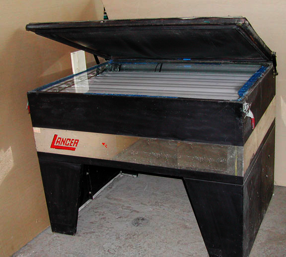 screen printing set up complete