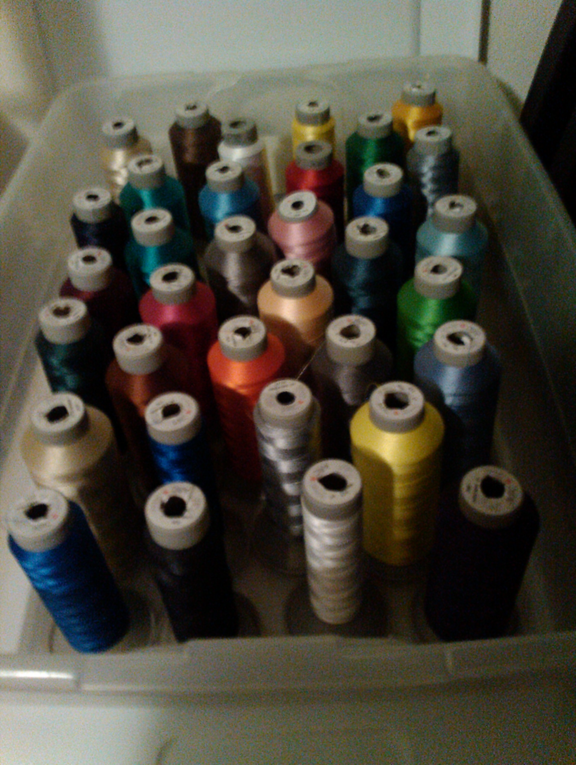 Melco Amaya XT Embroidery Machine and Supplies-thread.jpg