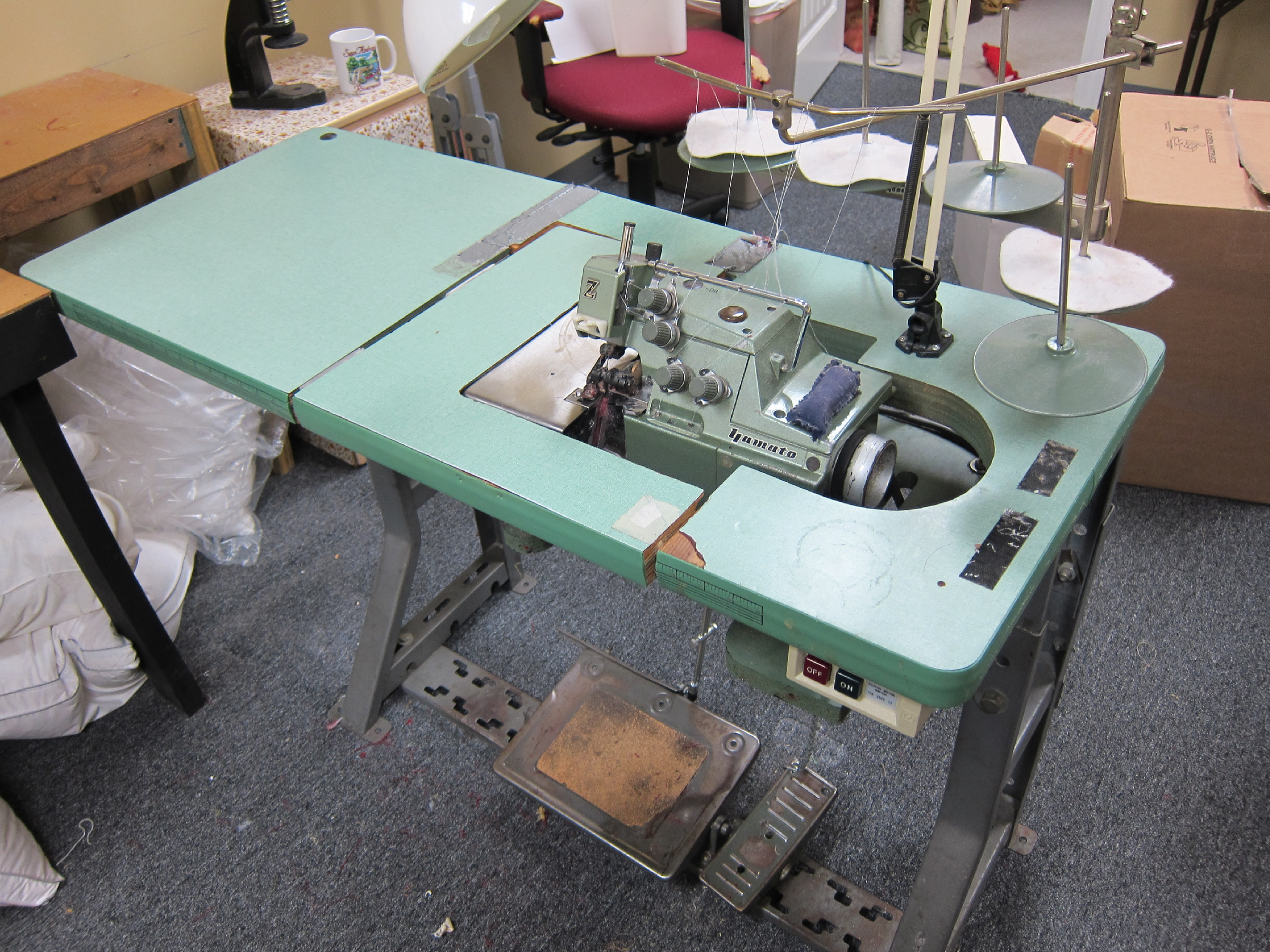 3 industrial sewing machines