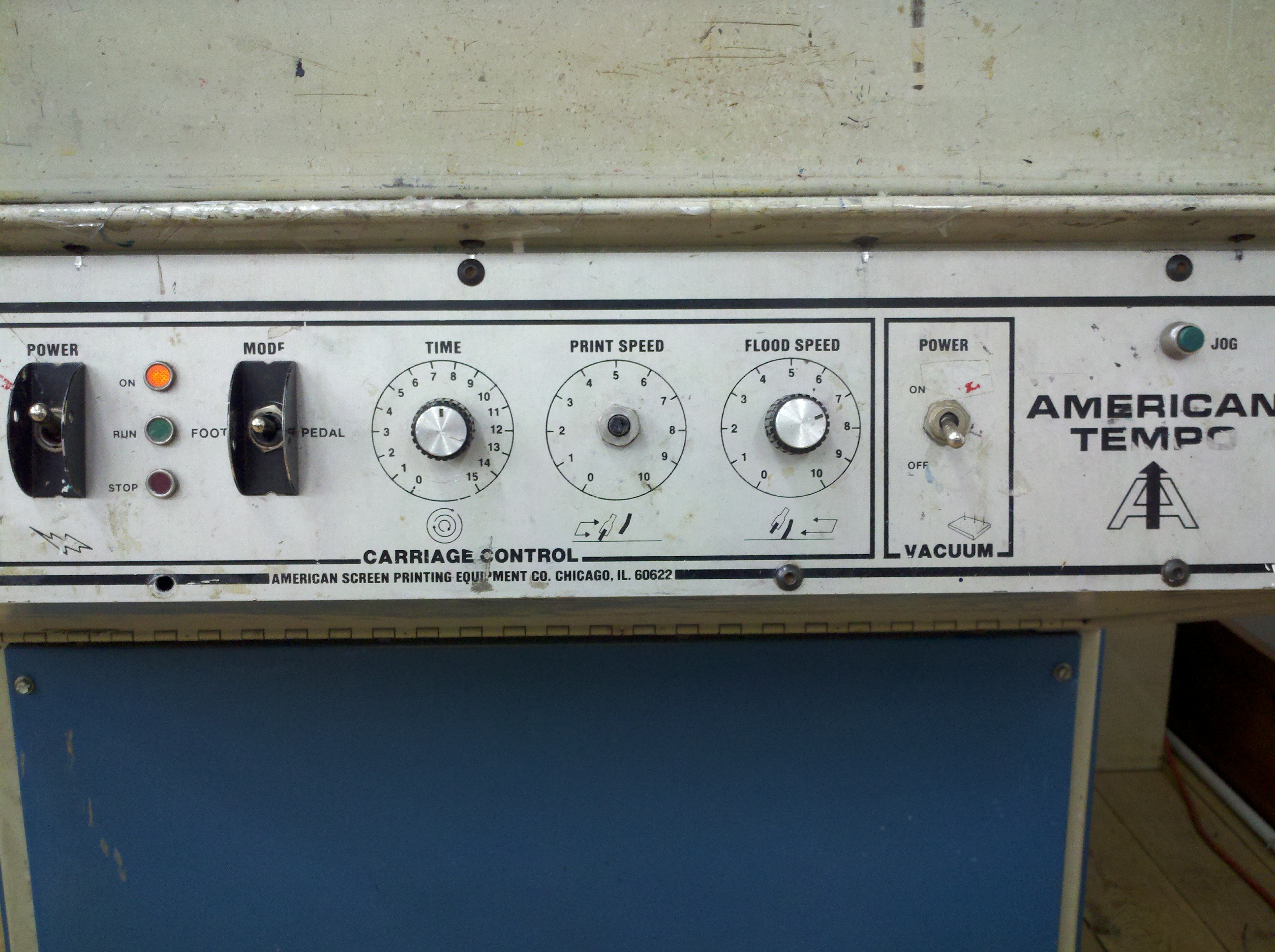 American Tempo - 25x38 and (5) 39x43 Diamond Chase Retensionable Frames-tempo-control-panel.jpg
