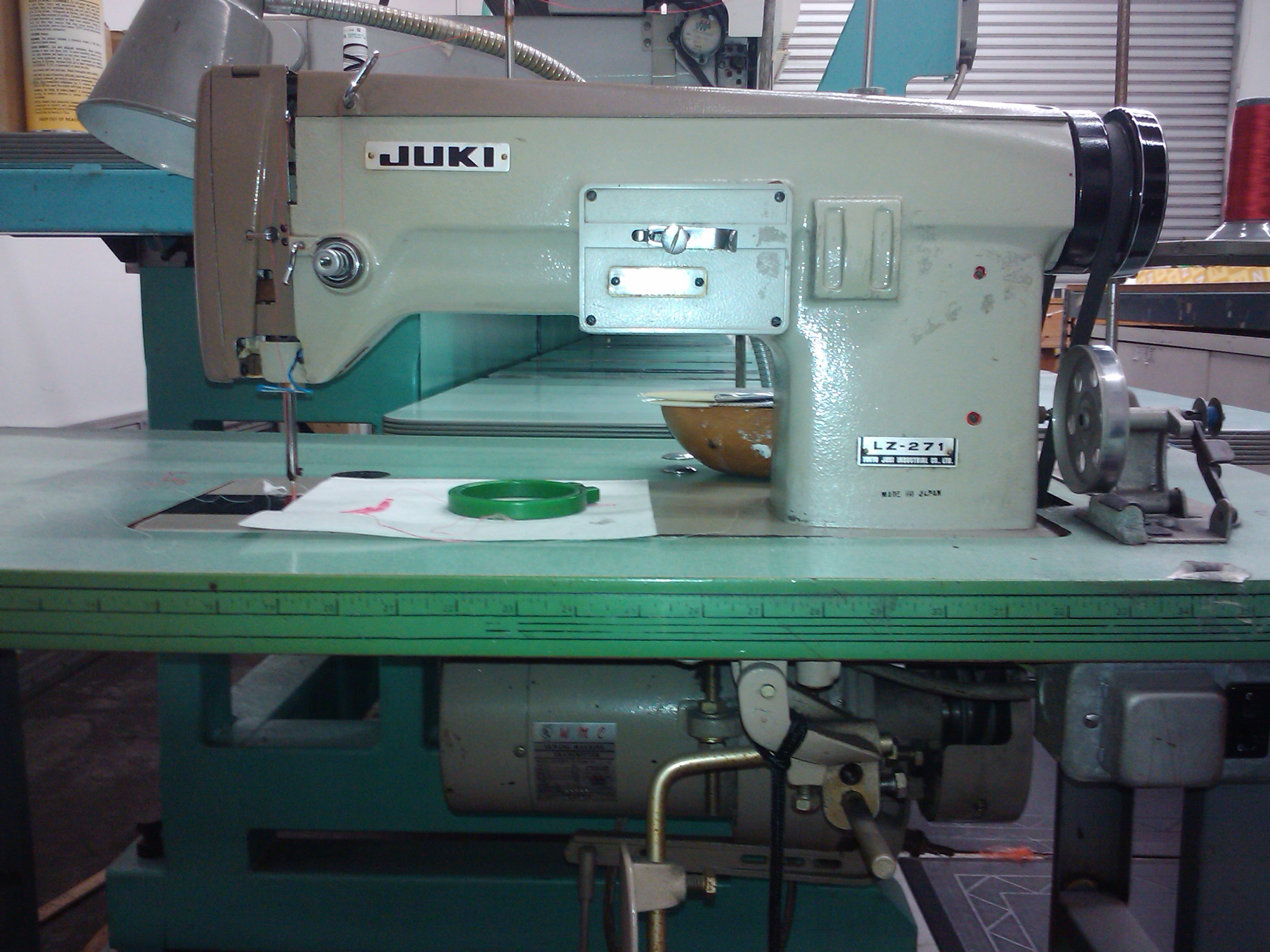 Juki lz271 hand embroidery machine