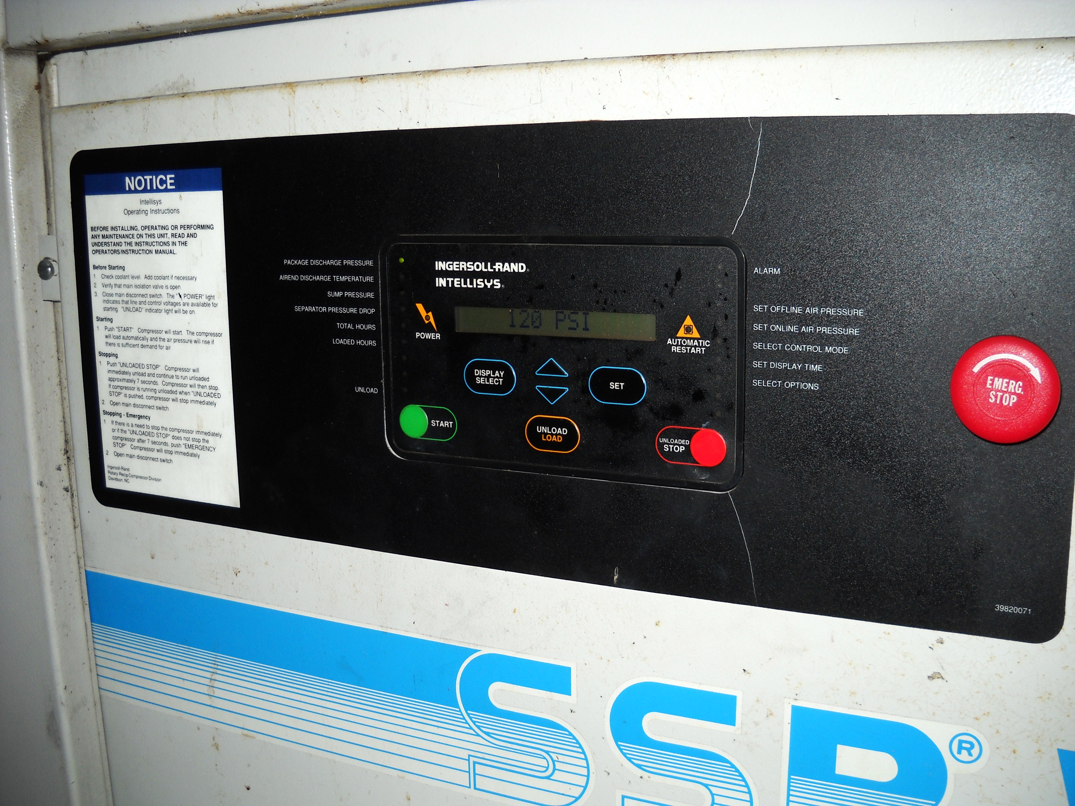 ... Ingersol Rand SSR 50 HP Screw Compressor-dscn2907.jpg ...
