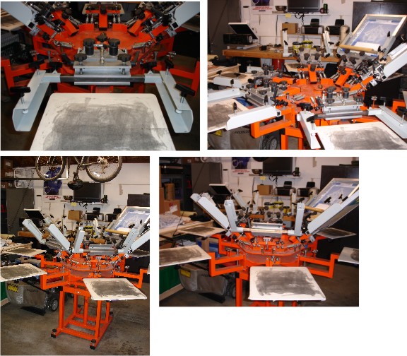 T-shirt Press 6 Color 6 Station So Cal