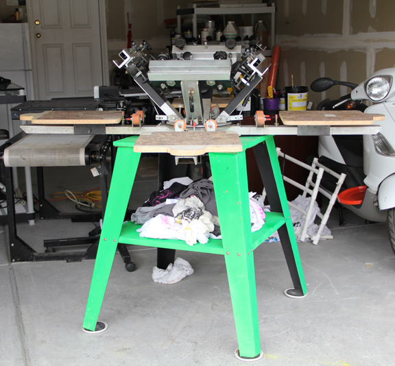 Screen printing shop setup