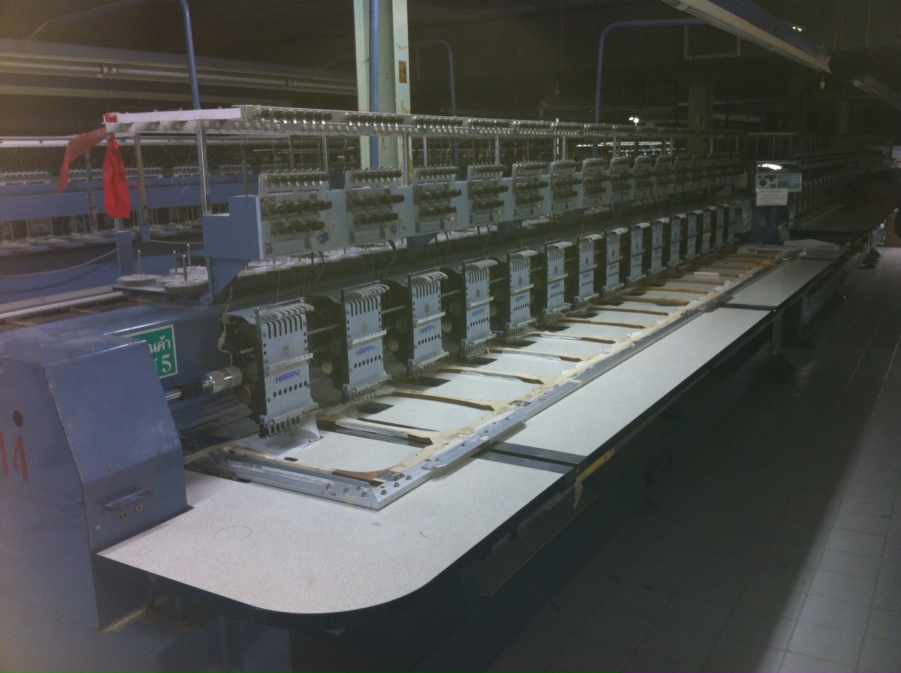 Sale used Happy HM4 Embroidery Machine 15 Heads 5000 USD
