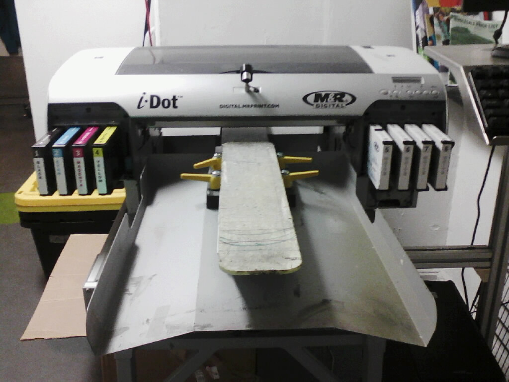 USED M&R I-Dot Machine, great shape ,000 OBO-platen-2.jpg