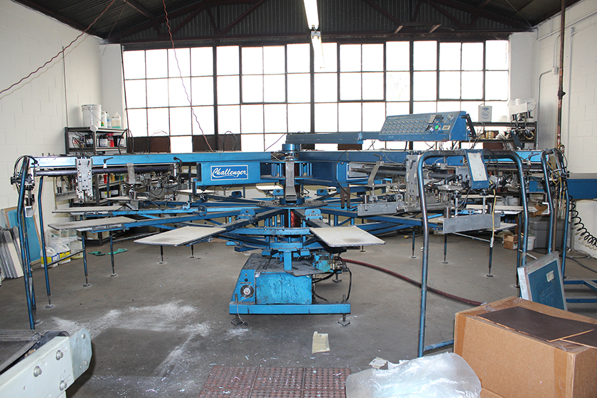 Screen printing equipment M&R interchange