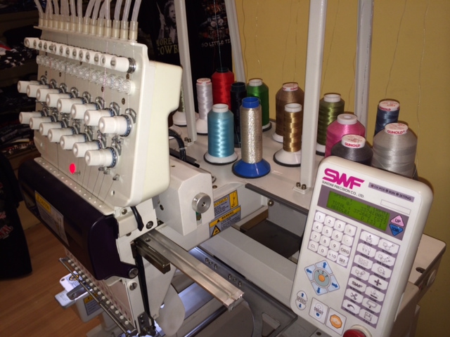 swf 15 needle embroidery machine barely used with hoops swf 15 needle embroidery machine barely used with hoops