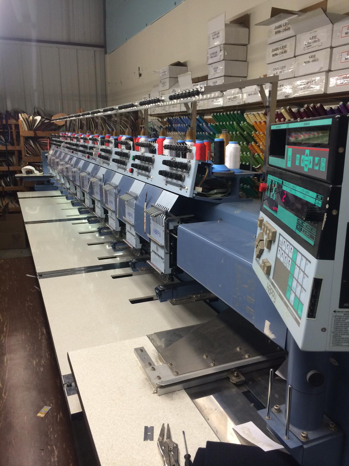 Happy 12 Head 8 Needle Embroidery Machine