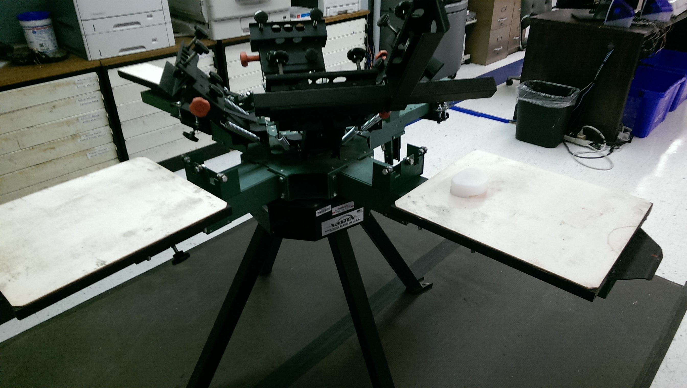 four station screen printing