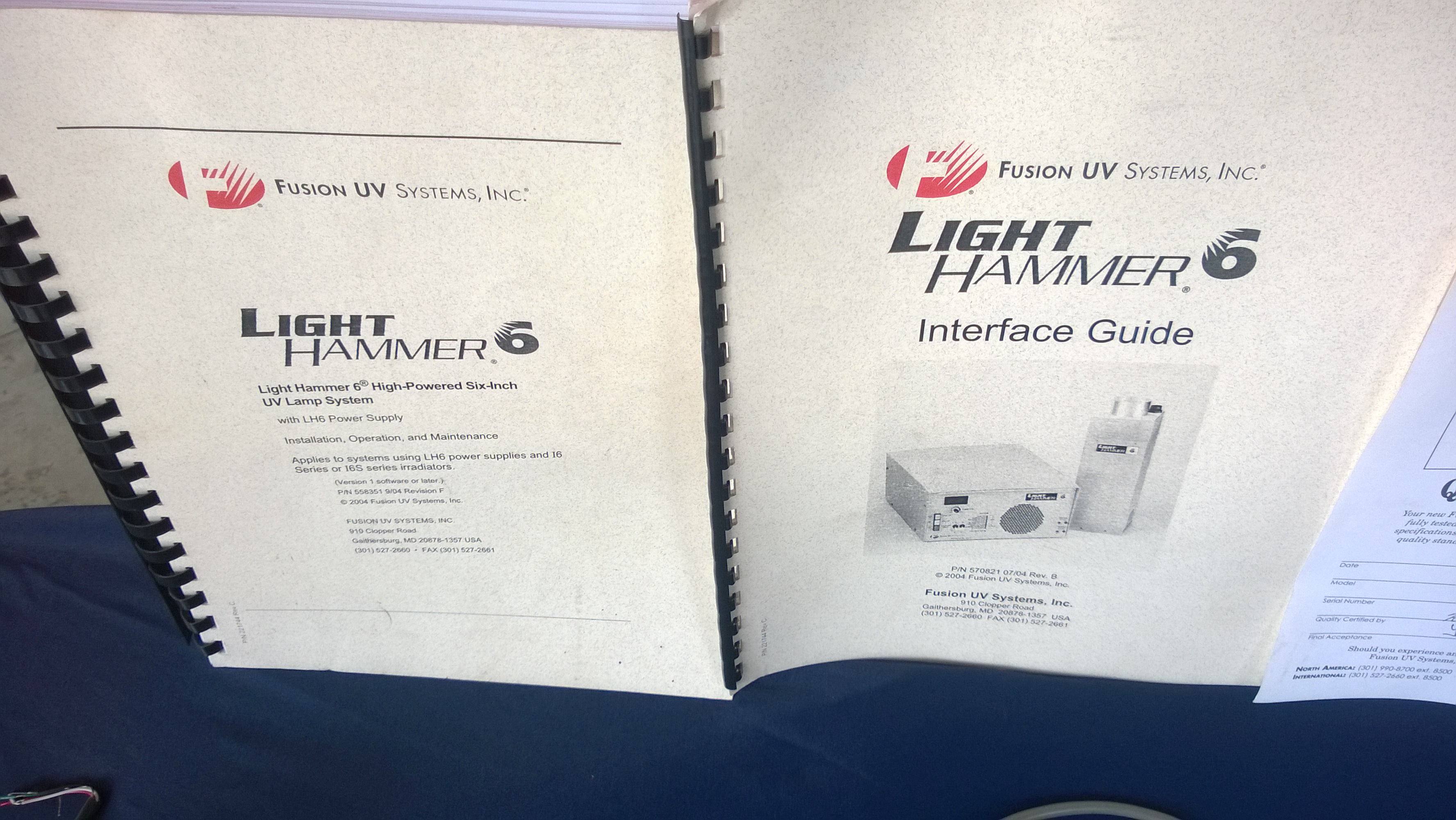 UV Fusion Systems Light Hammer 6