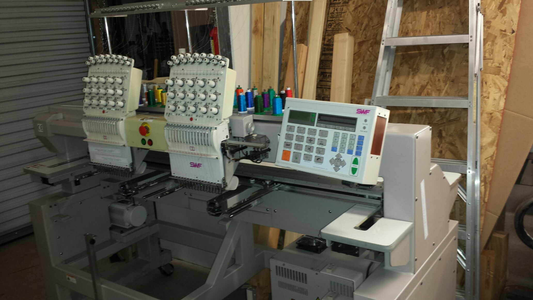 swf 15 needle embroidery machine barely used with hoops swf 15 needle embroidery machine barely used with hoops