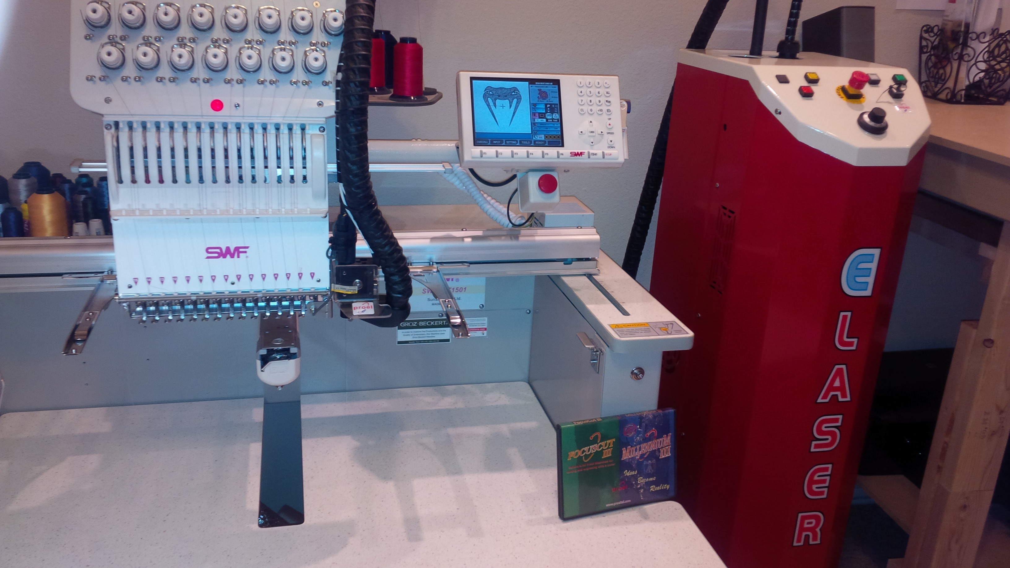 Brand NEW Proel eLaser Embroidery Laser Cutting System