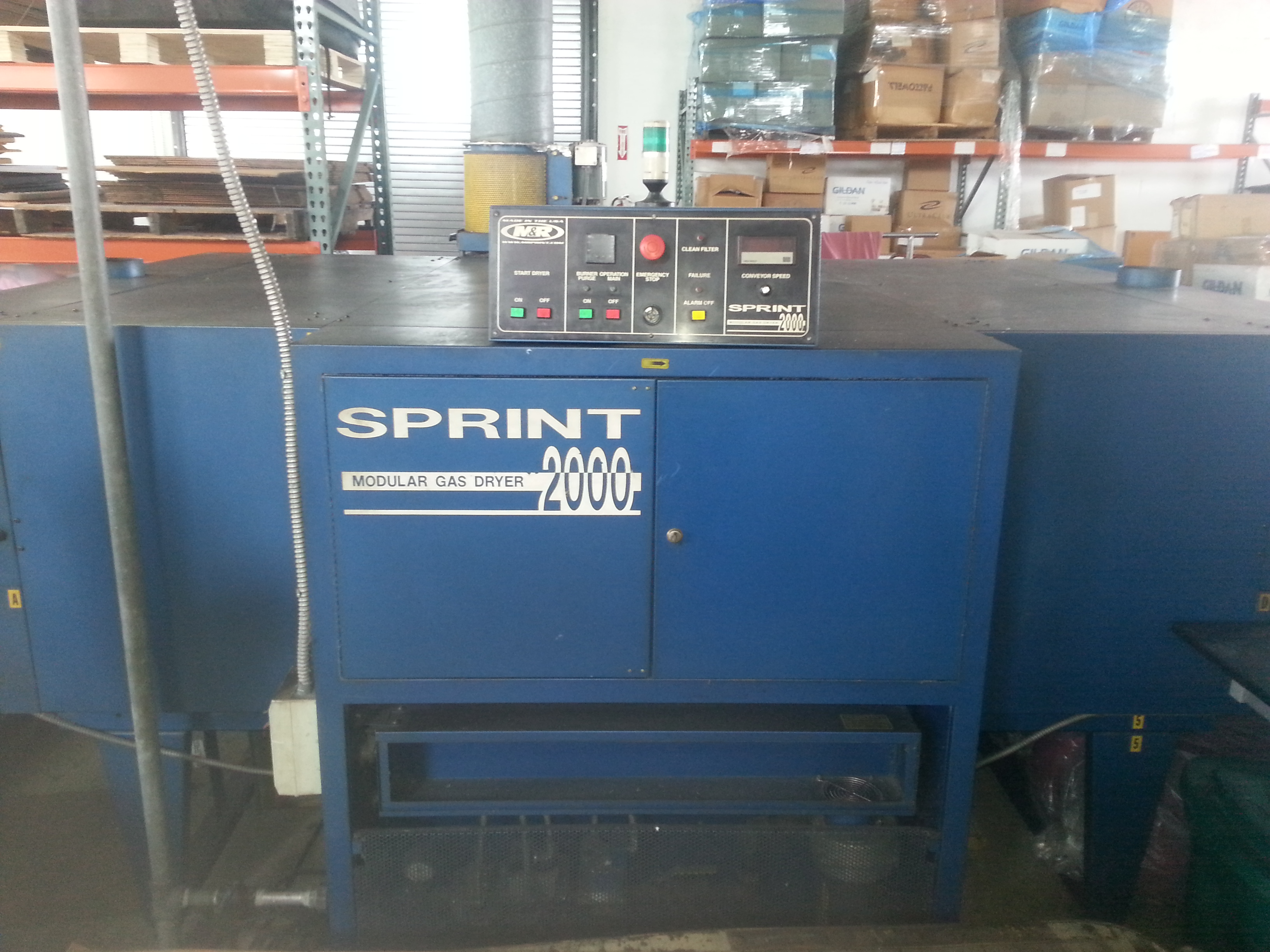 A sprint 2000 modular gas dryer for sale 8,500