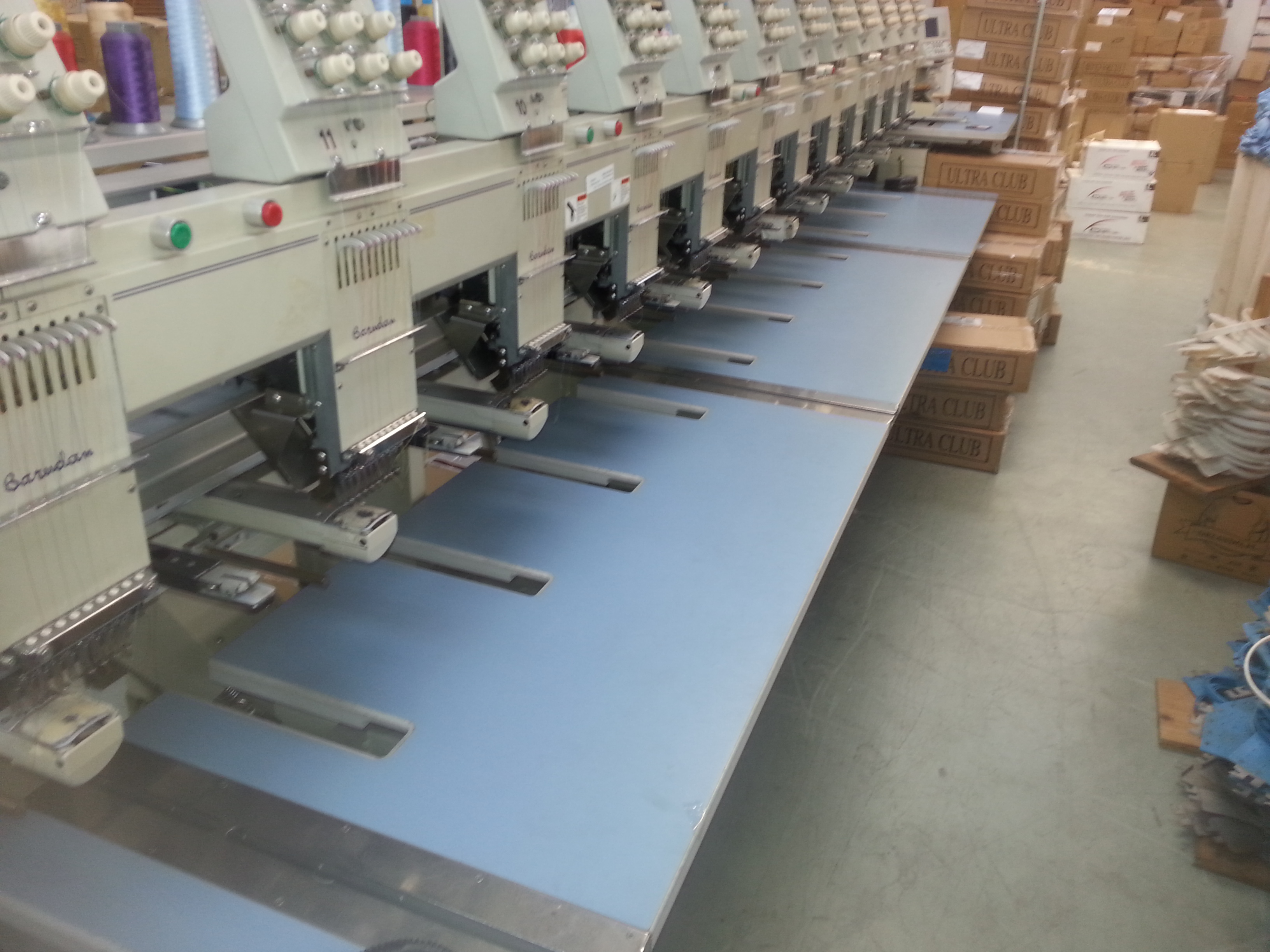 Barundan 12 head embroidery machine for sale 17500.