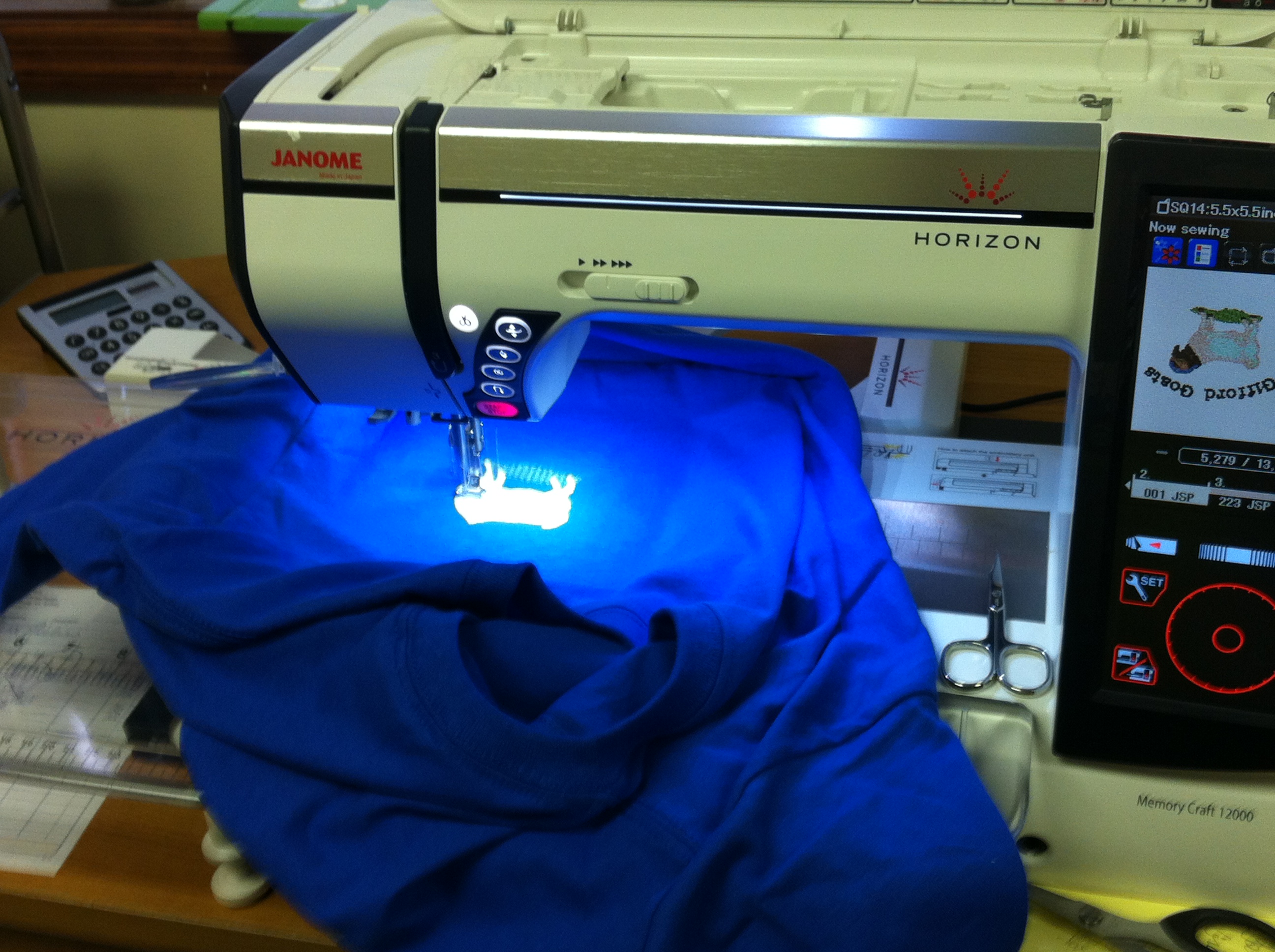 Used Janome 12000 Embroidery Sewing Machine $4500 Free Shipping