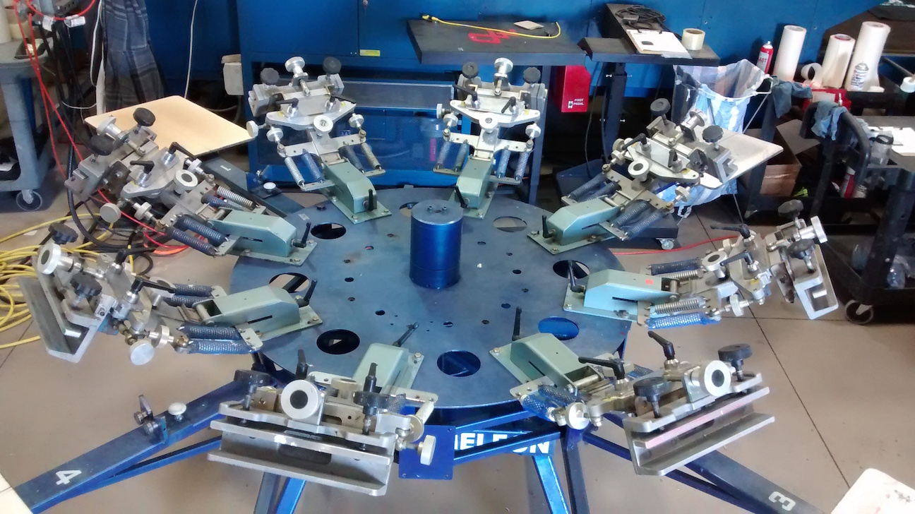 chameleon screen printing press