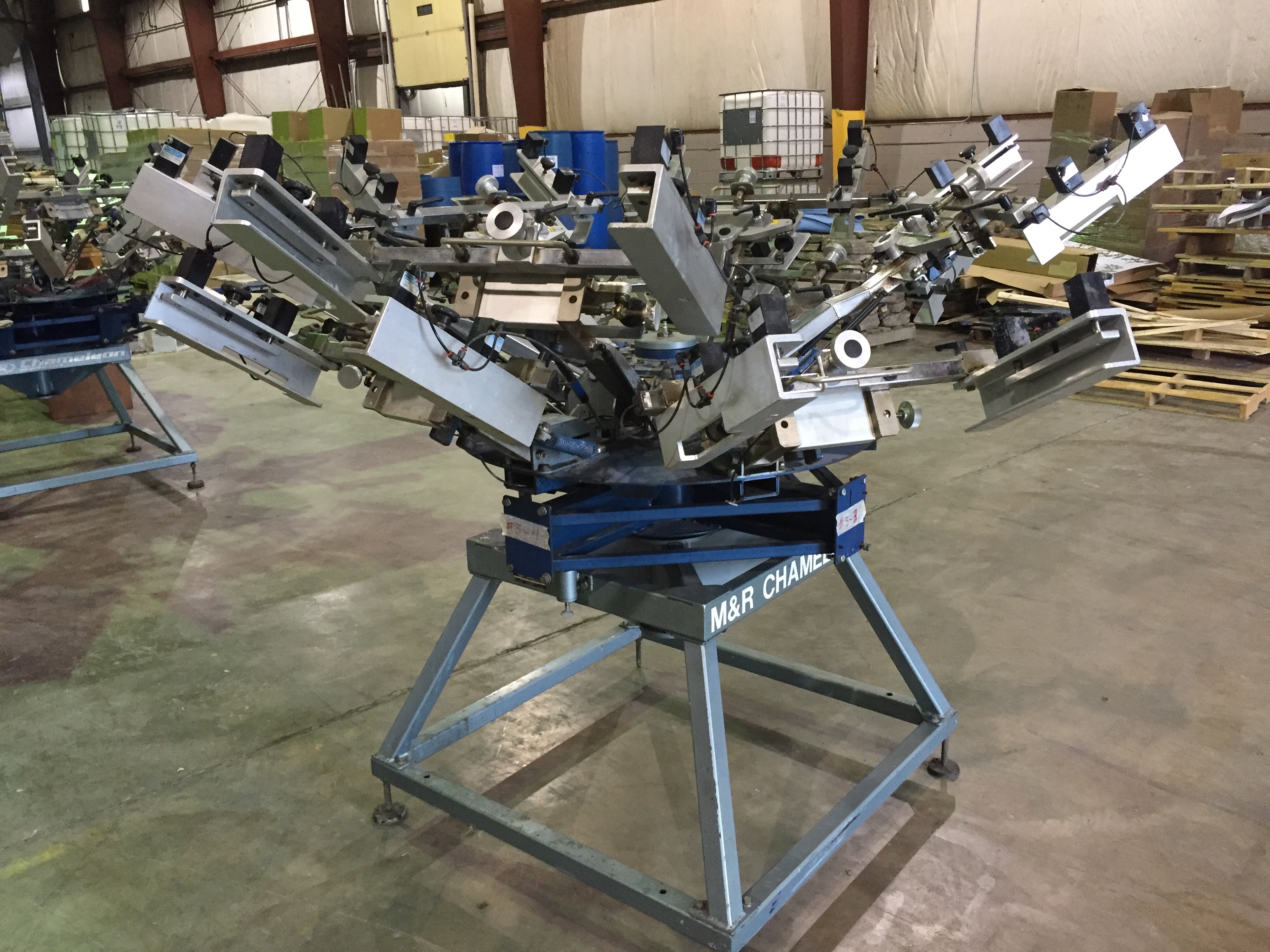 4 x M&R Chameleon Manual Screen Print Presses