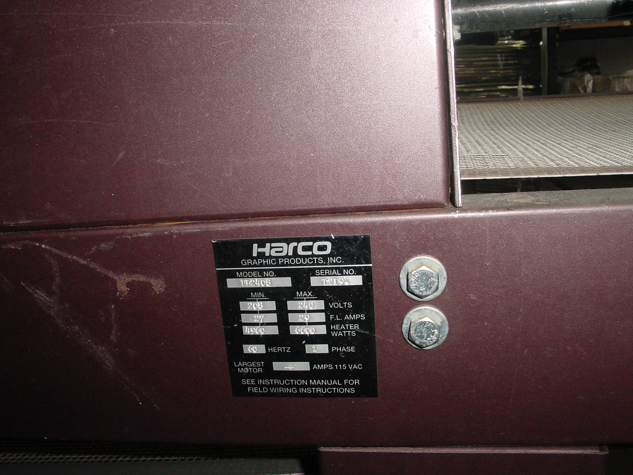 Harco Blazer dryer