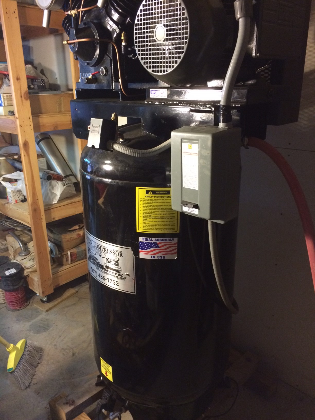 Eaton 7.5 HP Compressor single phase