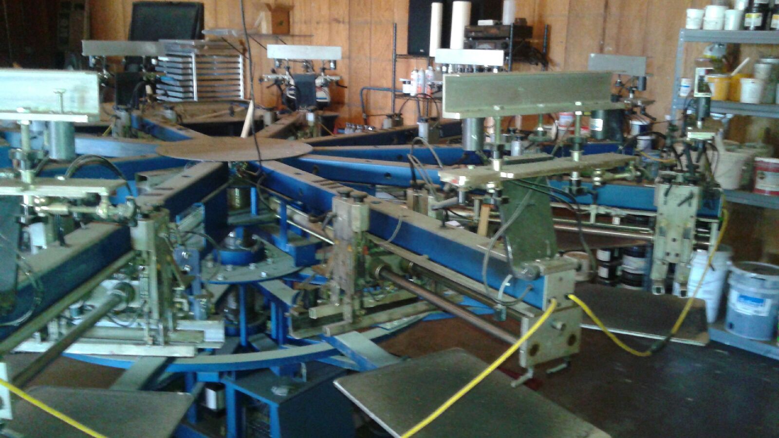 m&r automatic screen printing press