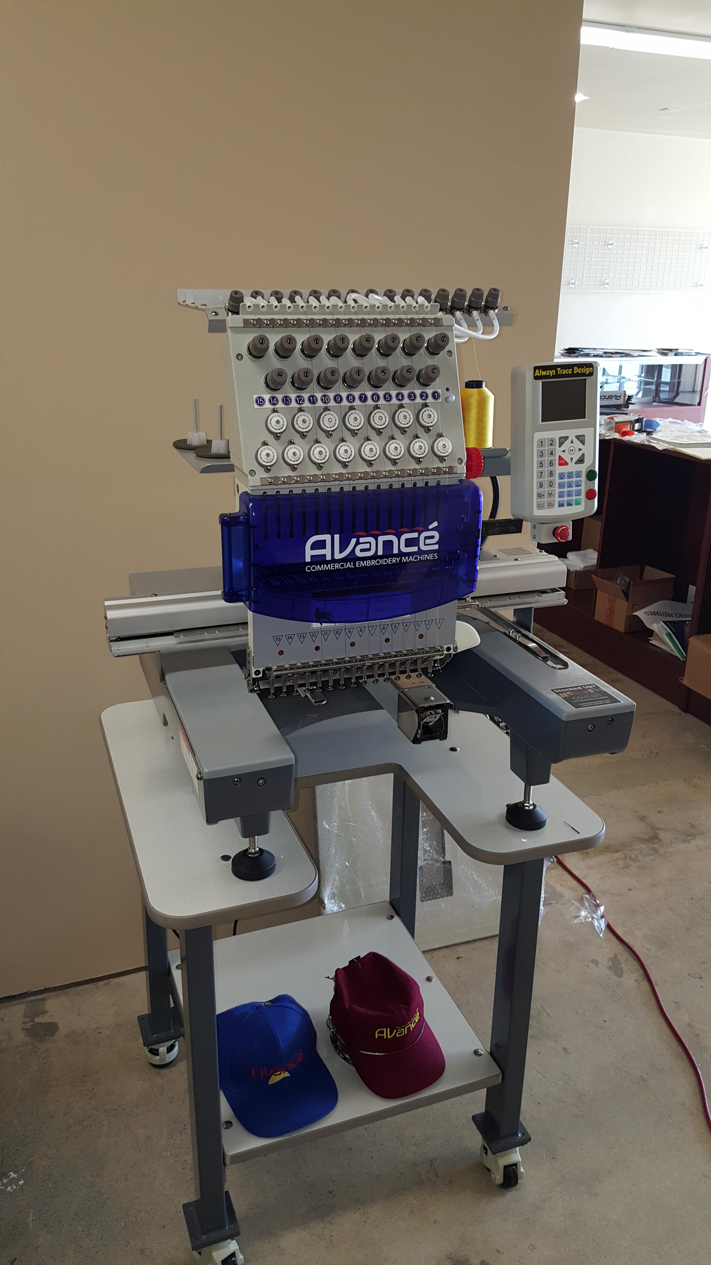 Brand New Avance' 1501C Embroidery Machine