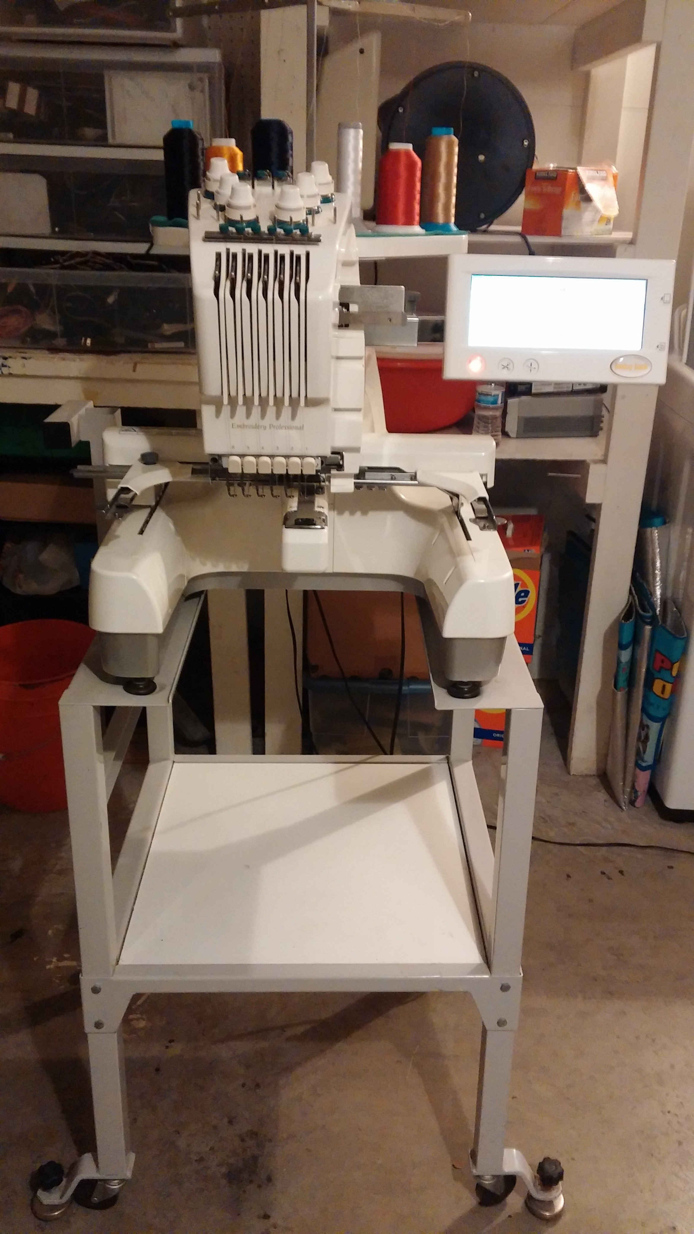6 needle embroidery machine 3800