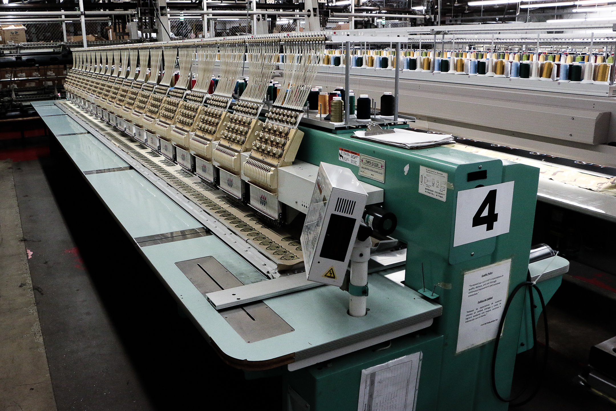 Used Embroidery Machines For Sale >> 15 color 20 Head - Tajima TFMD-G1520 Used Embroidery Machines For Sale >> 15 color 20 Head - Tajima TFMD-G1520