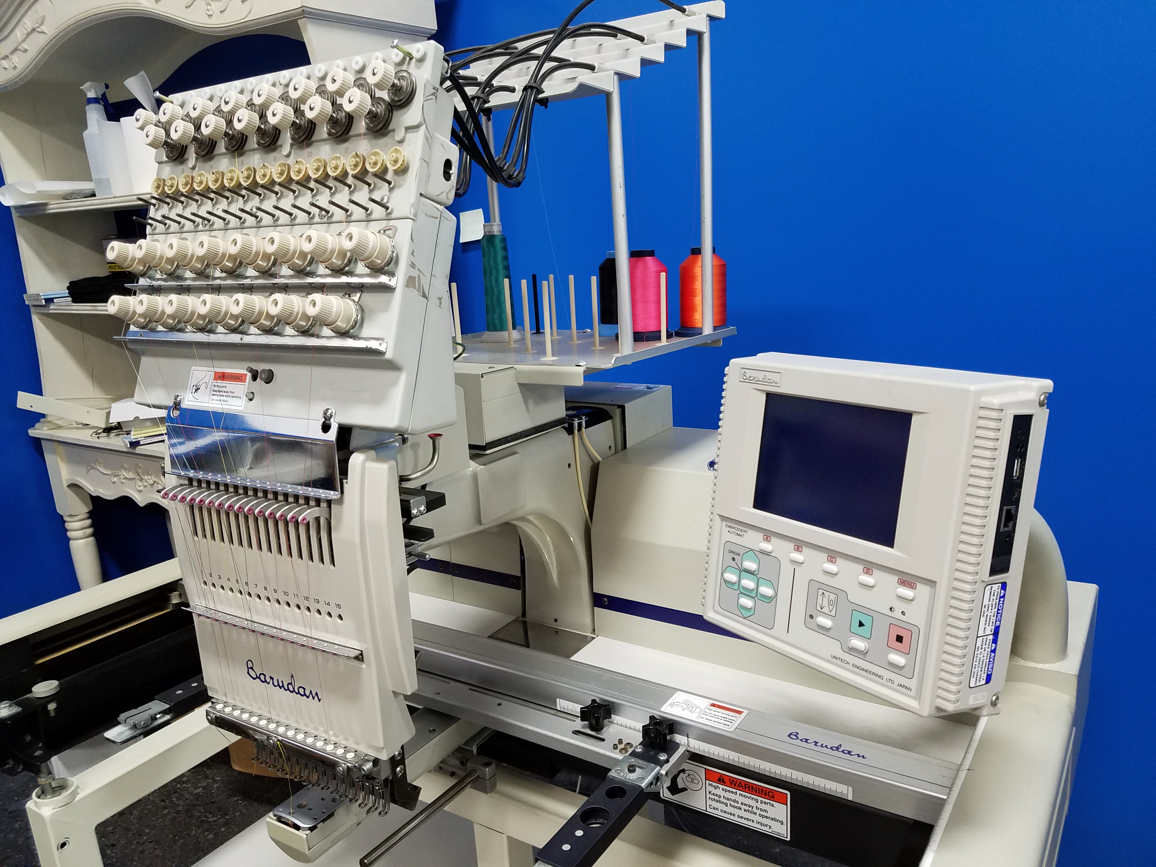 Barudan Single Head 15 Needle SHIPPING INCLUDED IN PRICE* Very Clean