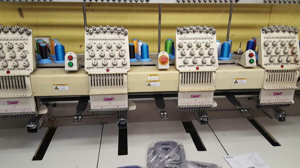 SWF 1204 Commercial 4 Head Embroidery Machine Great Condition
