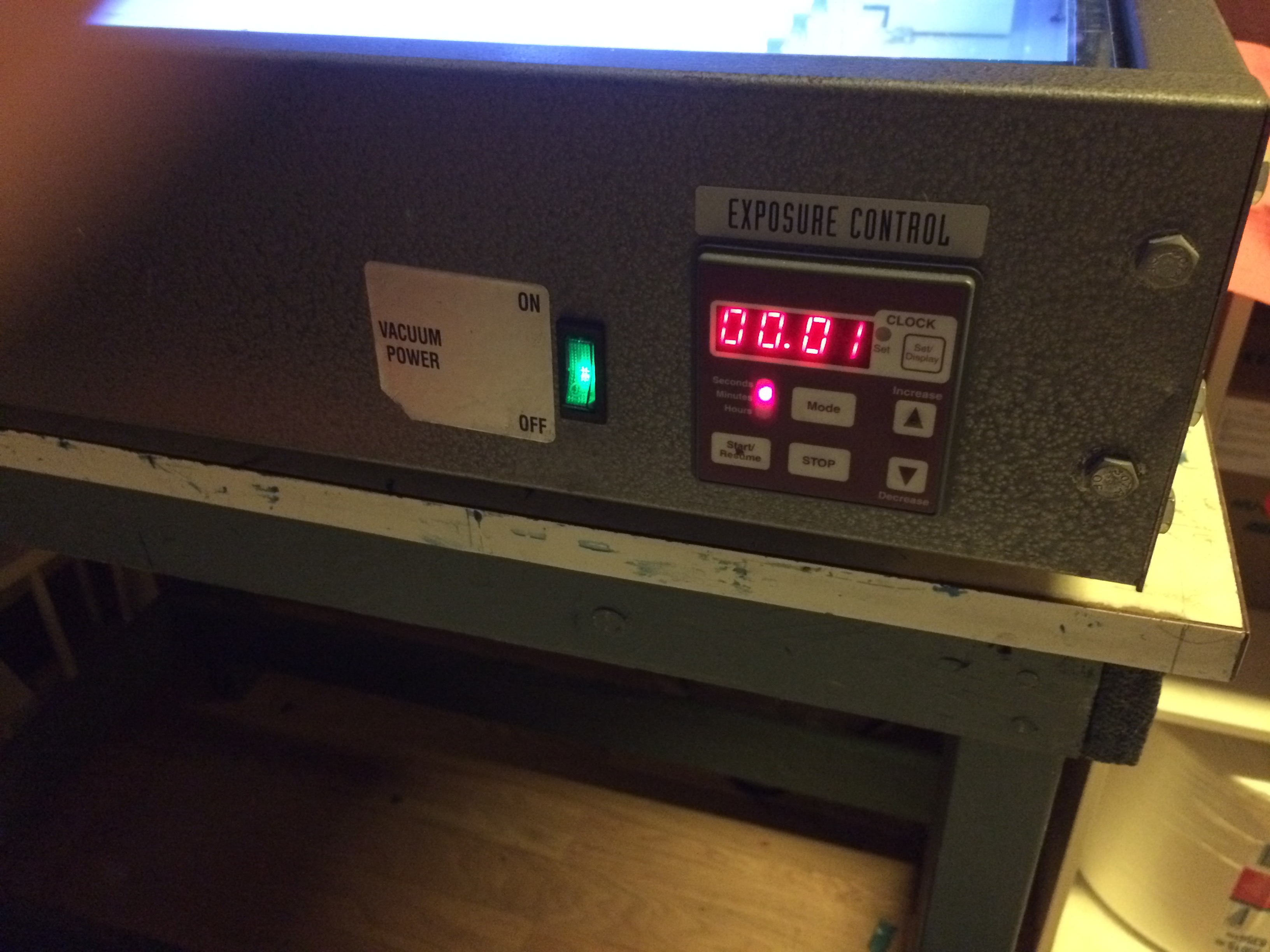 Workhorse lumitron exposure unit